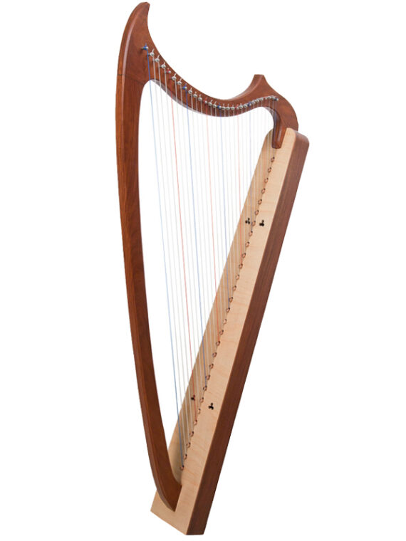 29-String Gothic Harp Rosewood1