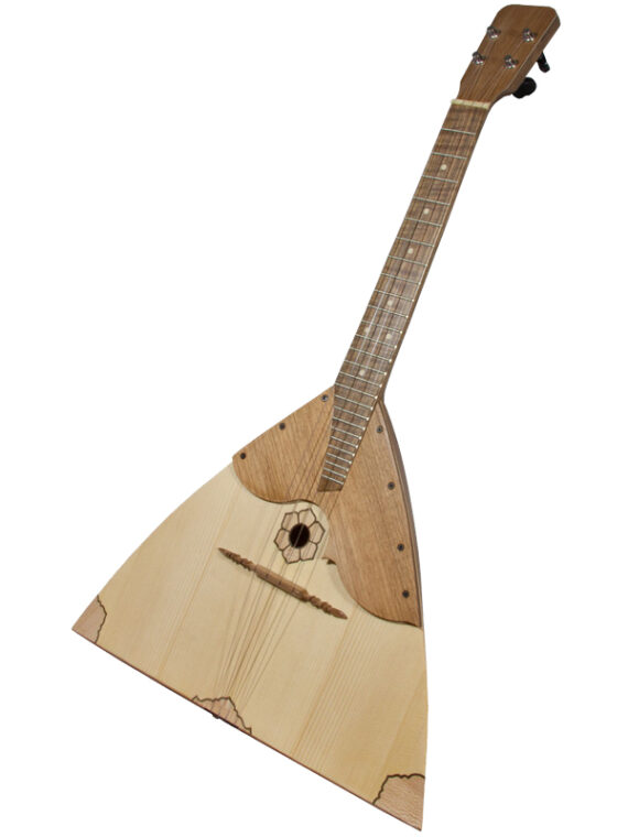 This Tenor Balalaika Ukulele Walnut -sized instrument is based upon a 430mm (17 inches) scale. The body has the classical triangular shape.