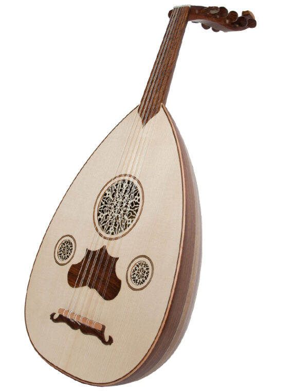 Turkish oud Rosewood with classic tear-drop shape and bowl bottom. The Turkish oud is played in traditional Turkish and Mediterranean music