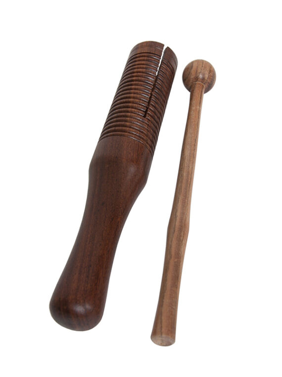 Wooden Single Bell Agogo Rosewood with Mallet