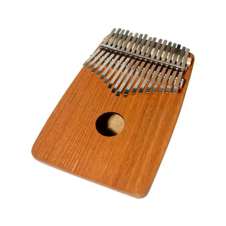 Mid East Mfg The 17 key thumb piano originates in Africa. It is also known as the mbira, kalimba or likembe