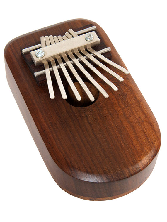 Originating in Africa, the thumb piano is also known as the “mbira” or “likembe” and in the 1920’s Dr. Hugh Tracey gave them the name most westerners recognize, the “kalimba.”