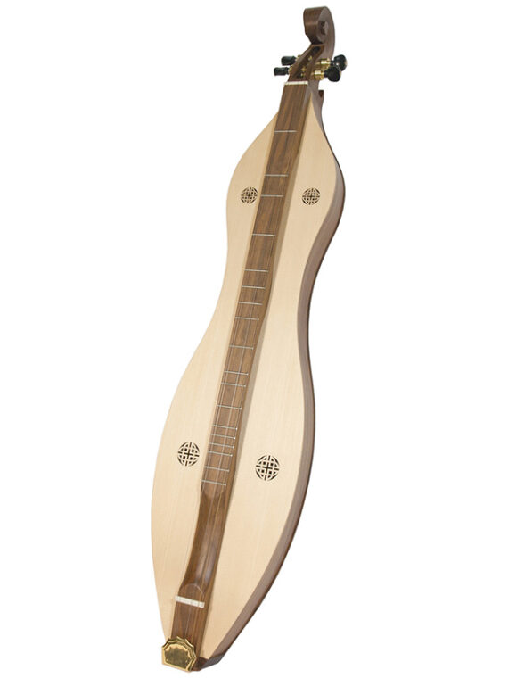 This emma mountain dulcimer 4 string deluxe model offers the best features from the Roosebeck Mountain Dulcimer line! The vaulted fret board and the completely spruce soundboard are light weight
