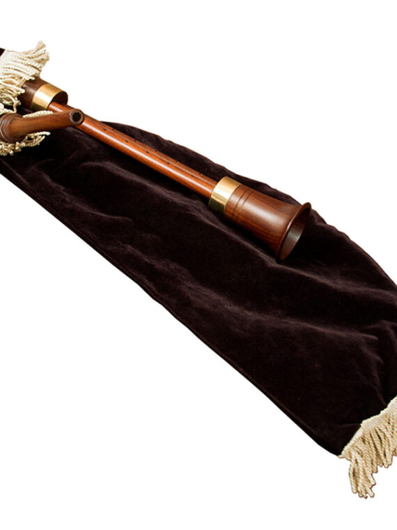 rosewood bagpipeROSEWOOD MEDITERRANEAN BAGPIPE WITH TWIN CHANTERS AND BLACK VELVET COVER