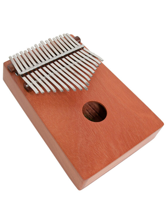 The red cedar thumb piano originates in Africa. It is also known as the mbira, kalimba or likembe.