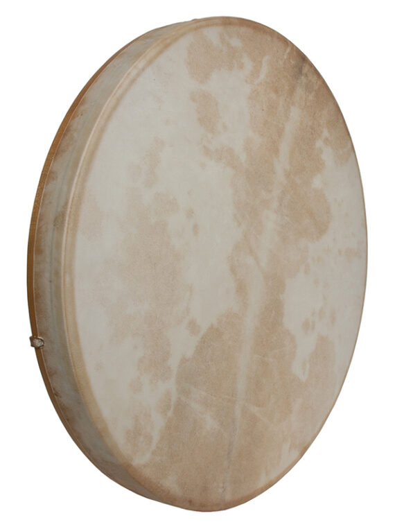 TUNABLE GOATSKIN HEAD WOODEN FRAME DRUM WITH BEATER 22