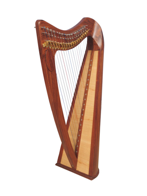 19 String Round Back Harp Rosewood