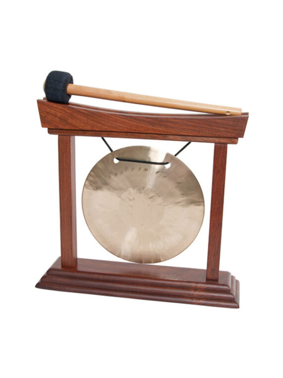 6-INCH WIND GONG & CURVED STAND ROSEWOOD