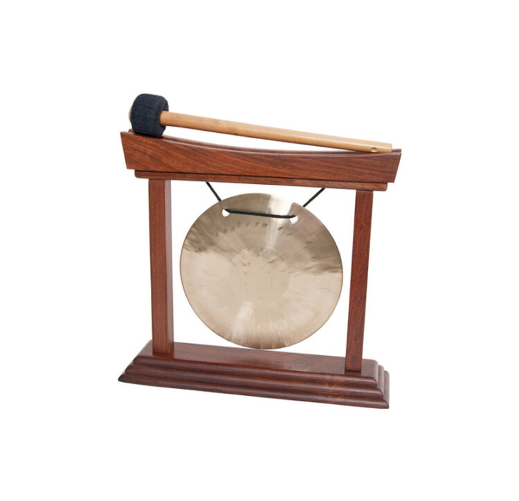 6-INCH WIND GONG & CURVED STAND ROSEWOOD