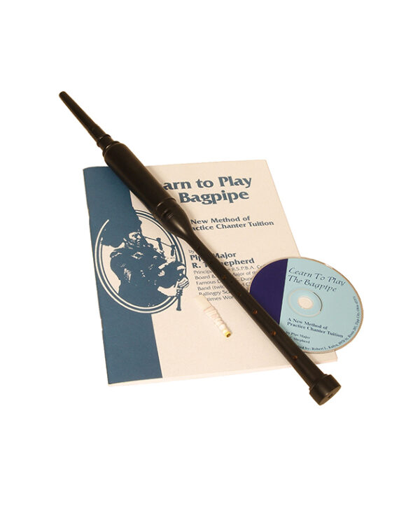 BAGLRB BLACK ROSEWOOD PRACTICE CHANTER WITH BOOK AND CD