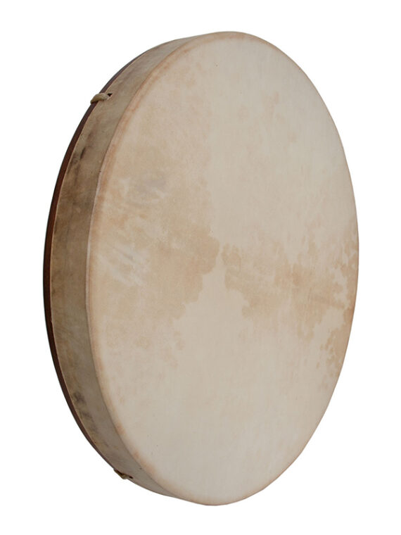 PRETUNED GOATSKIN HEAD RED CEDAR WOOD FRAME DRUM WITH BEATER 18-BY-2-INCH