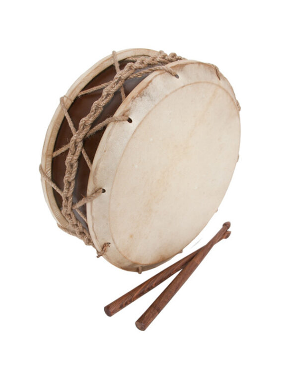 TABOR DRUM WITH STICKS 9-INCH