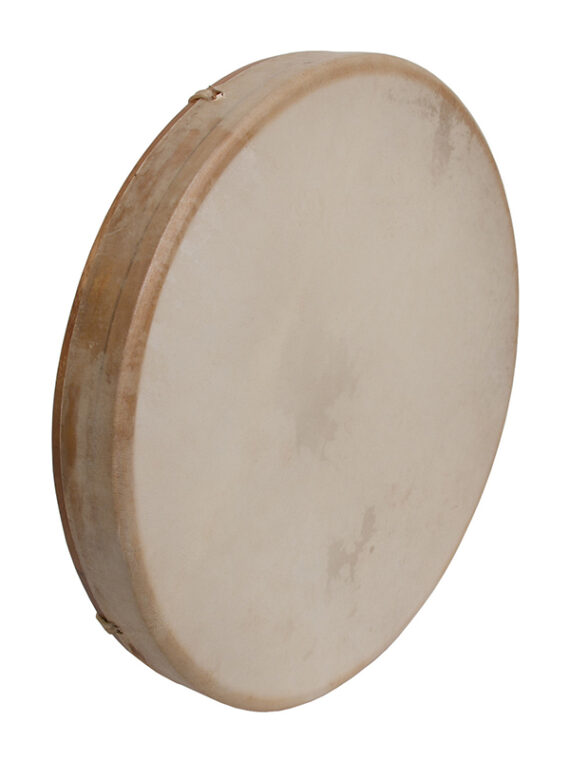 TUNABLE GOATSKIN HEAD WOODEN FRAME DRUM 16-BY-2-INCH