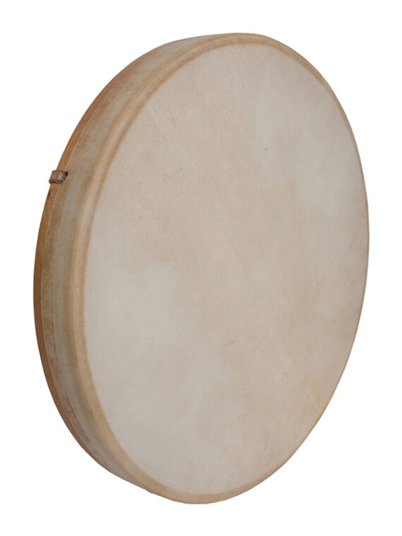 TUNABLE GOATSKIN HEAD WOODEN FRAME DRUM 18-BY-2-INCH