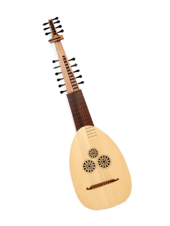 theorbo bass lute small Mideast mfg