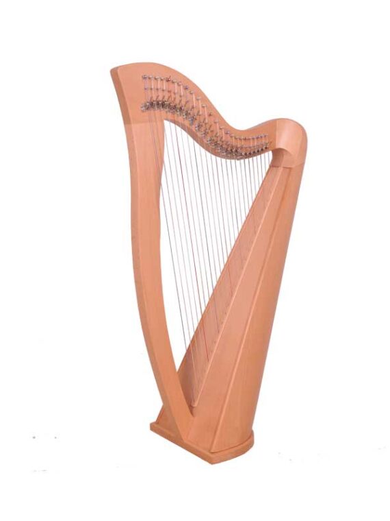 27 String Round Back Harp Beechwood